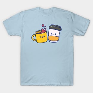 Cute Coffee Cartoon T-Shirt